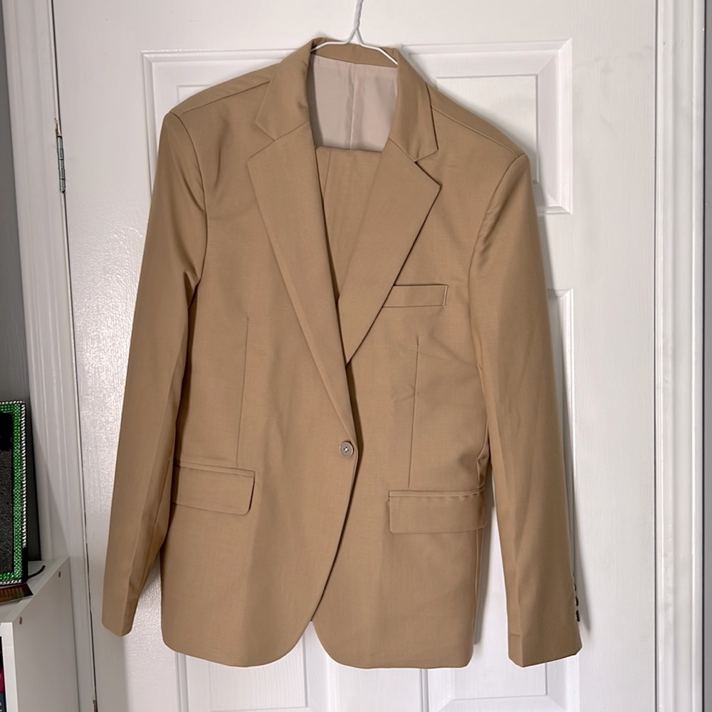 Tan Blazer and Pants